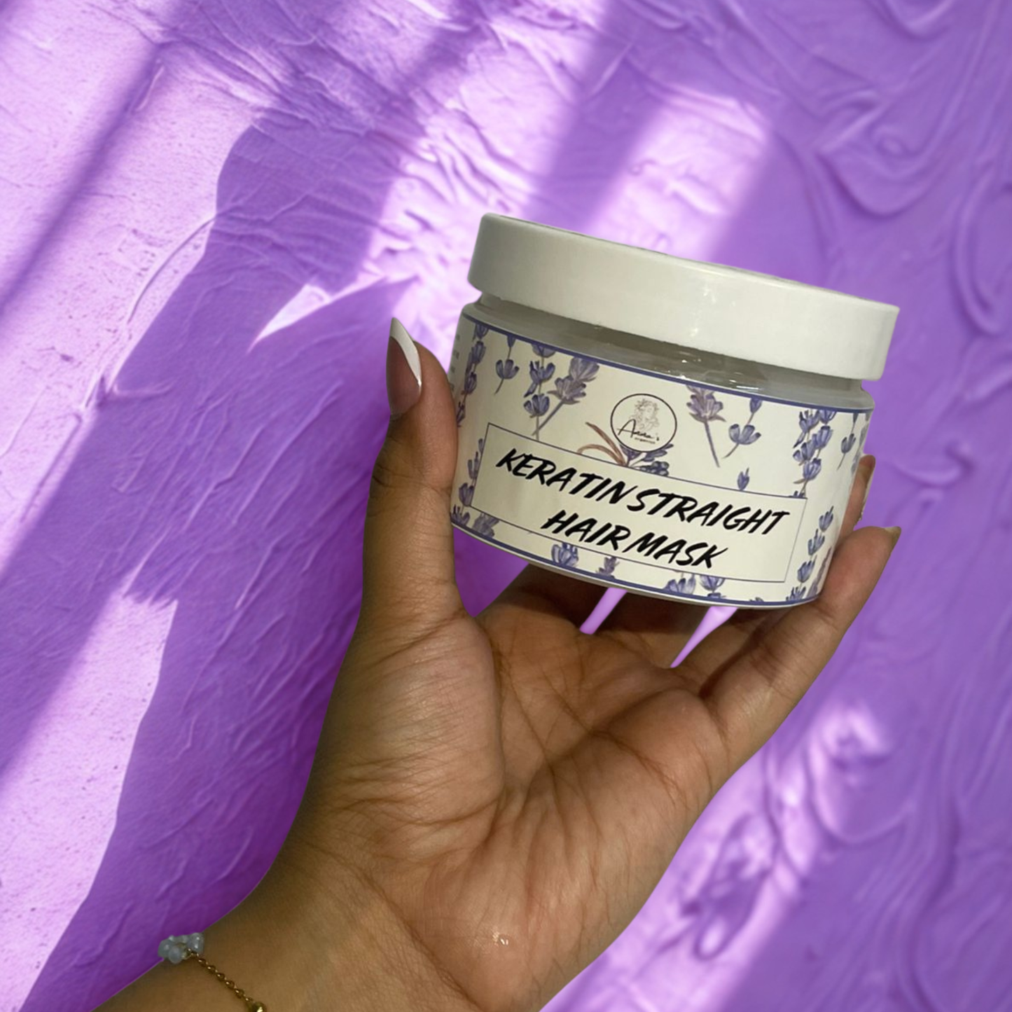 Lavender Keratin Straight Hair Mask