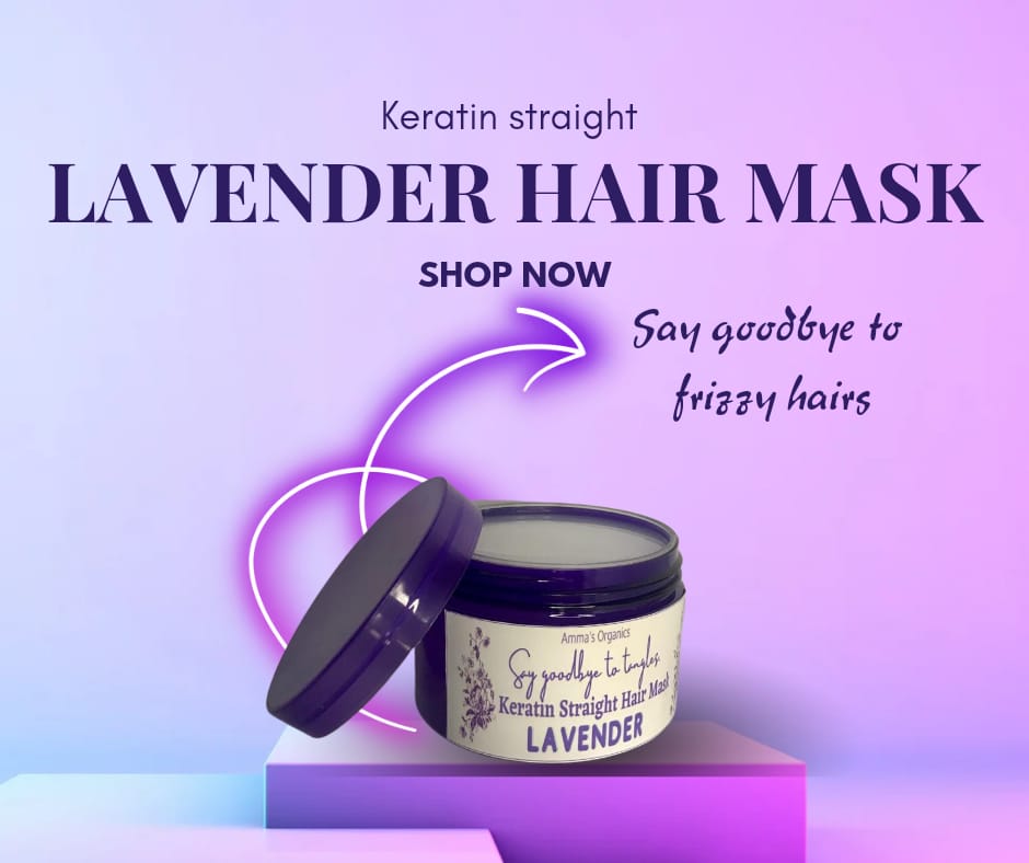 Lavender Keratin Straight Hair Mask
