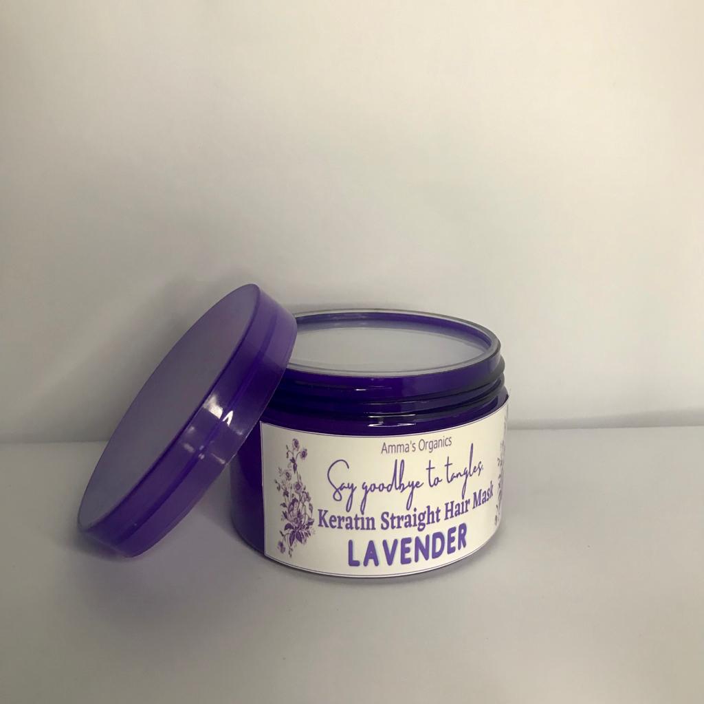 Lavender Keratin Straight Hair Mask