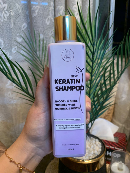 New Keratin Shampoo with Biotin & Moringa